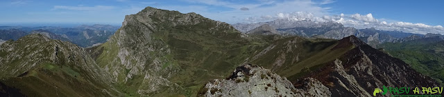 Panorámica del Pico Pierzu desde la Cruz de Valdore