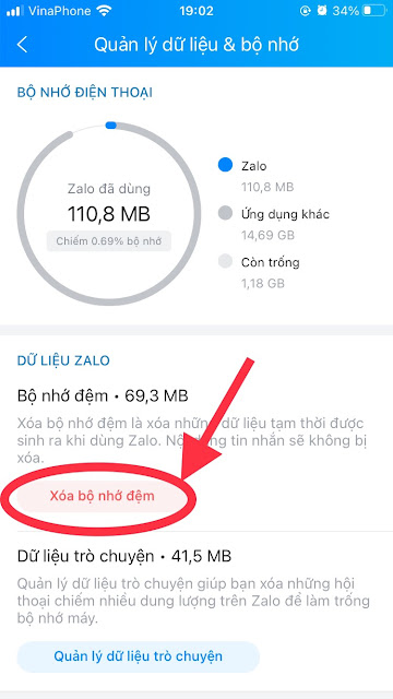 Cách giảm dung lượng Zalo trên điện thoại