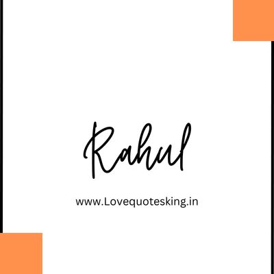 stylish rahul name image