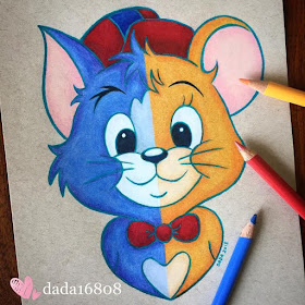 02-Baby-Tom-and-Jerry-Animated-Character-Drawing-Dada-www-designstack-co