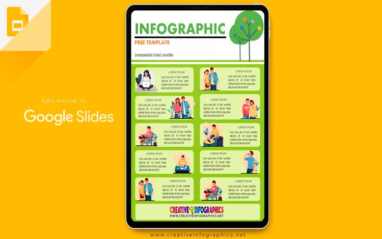 Editable multipurpose online infographics