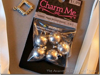Softball Charm Necklace