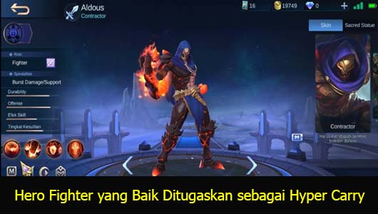 Hero Fighter yang Baik Ditugaskan sebagai Hyper Carry