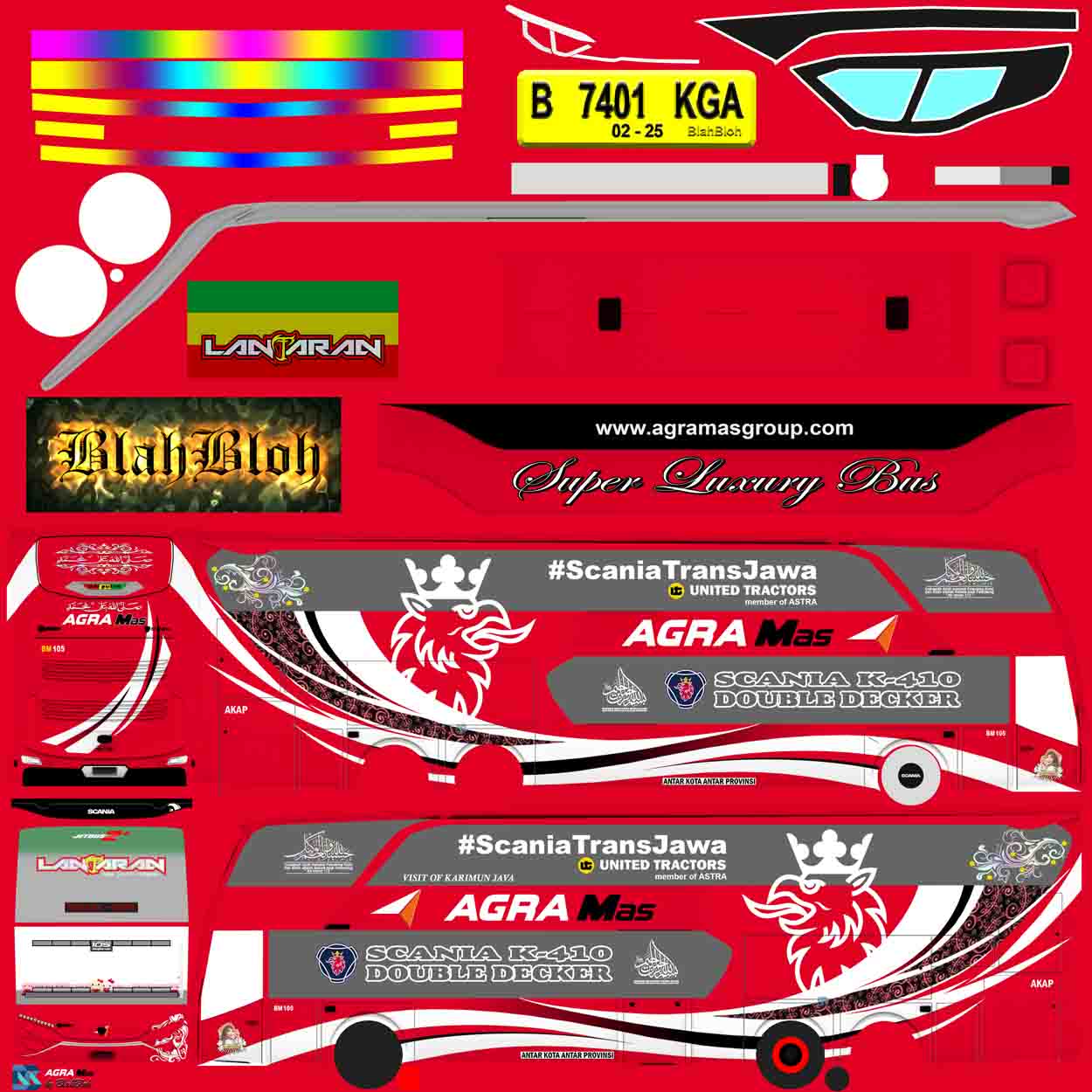livery bussid agra mas tingkat