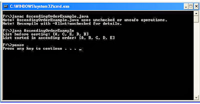 linked list ascending order in java