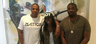 Don Jazzy and Tiwa Savage meets Jay Z
