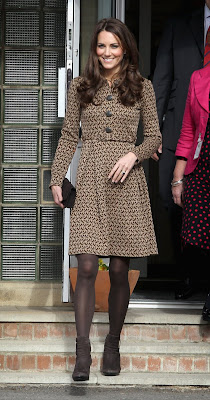 Kate Middleton In Wrap Dress Coat