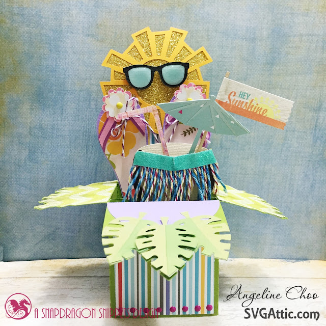 ScrappyScrappy: Tropical haven hey sunshine  #scrappyscrappy #svgattic #trendytwine #boxcard