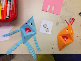 Origami Talking Puppets Art Lesson