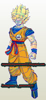 Papercraft Songoku SS1 DS