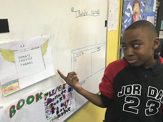 A Sixth Grader in Mr. Roselli's class in Harlem.