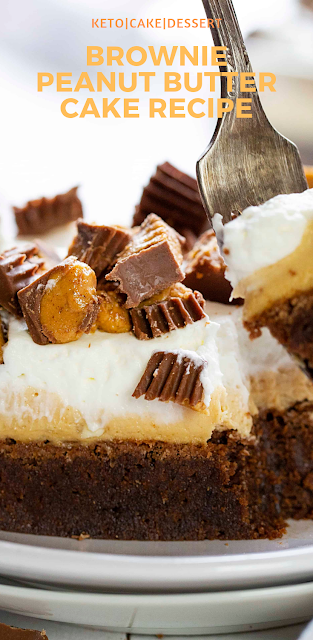 Brownie Peanut Butter Cake Recipe