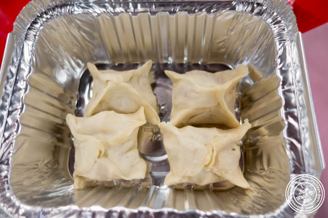 image of Purses filled with pear, brie and raspberry at Cook & Go Culinary Studio in Chelsea, NYC, New York