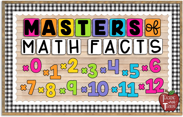 Math Bulletin Board for Multiplication