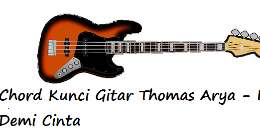 Chord Kunci Gitar Thomas Arya - Rela Demi Cinta - CalonPintar.Com