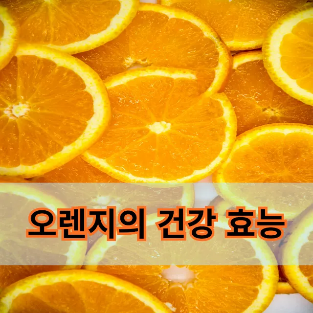 오렌지의 건강 효능