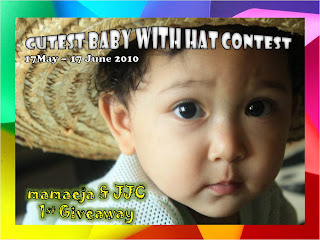 ~~ mamaeja & JJC 1st Giveaway : Cutest Baby With Hat Contest ~~