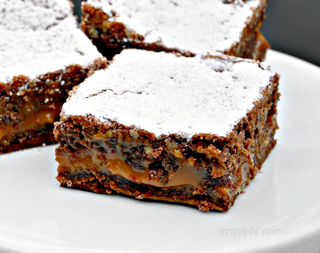 Knock you naked easy chocolate caramel brownie  dessert recipe bake 