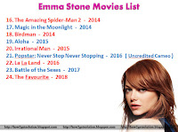 list of movies, emma stone, from the amazing spider man 2 to the favourite, photo