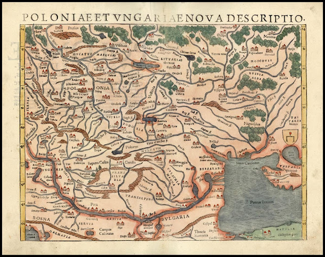 POLONIAE ET VNGARIAE NOVA DESCRIPTIO (Basle, 1550)