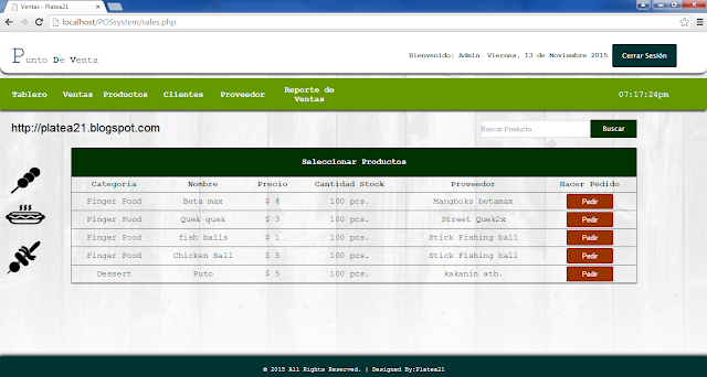 sistema de ventas pos php restaurant modulo