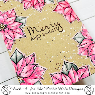 Poinsettia & Pinecones Stamp Set, Poinsettia & Pinecones Dies, Rick Adkins, Pink & Mint