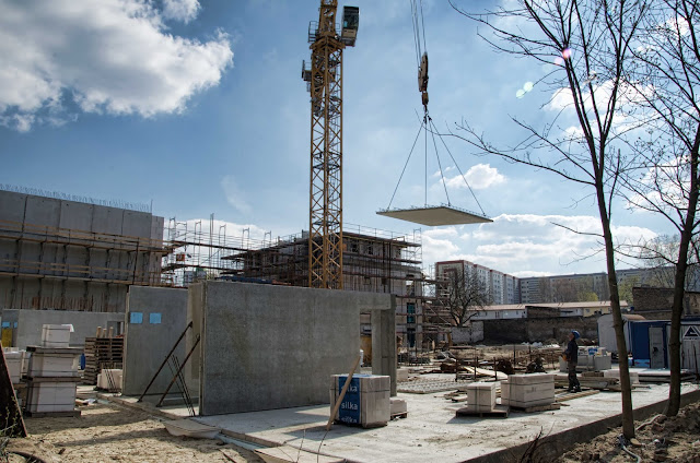 Baustelle Sandino Hofgärten, Sandinostraße / Konrad-Wolf-Straße, 13055 Berlin, 27.03.2014