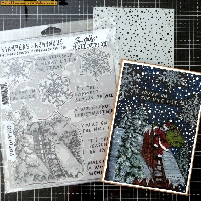 The Artful Maven: Ranger Glacier White Pigment Ink Steampunk 'Proud' Card