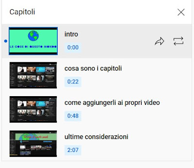 Capitoli YouTube