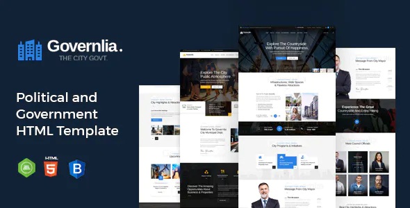 Best Political and Government Bootstrap Template
