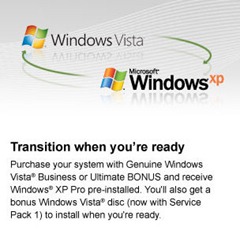 Vista downgrade