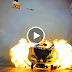 Funny Car Nearly Flying Through The Air Midrace