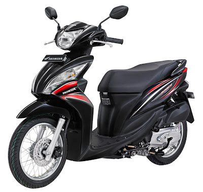 2011 Honda Spacy Spoke Black Sporty Scooter