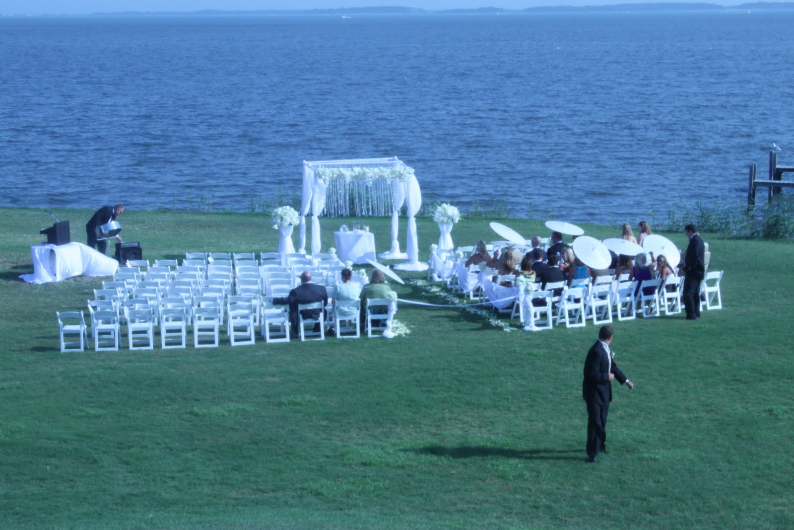 linen wedding decoration