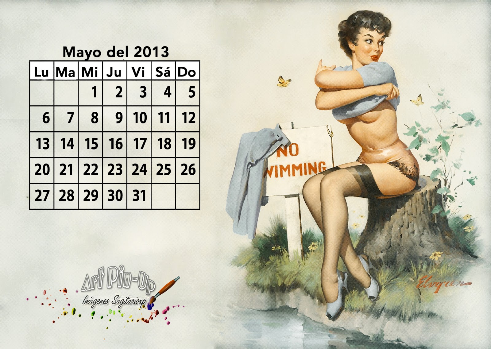 Calendario pin up 2013: Mayo | Gil Elvgren - Imágenes Para ...