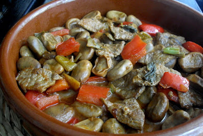 Habas con ternera y verduras