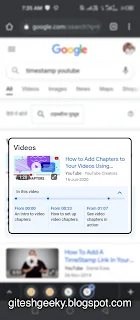 YouTube video timestamp or chapter for SEO