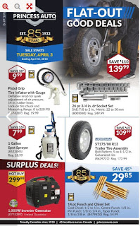 Princess Auto Flyer April 3 to 15, 2018