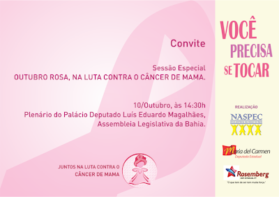 Sessão Especial em homenagem ao Outubro Rosa