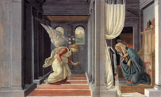 Annunciation,Painting,Botticelli