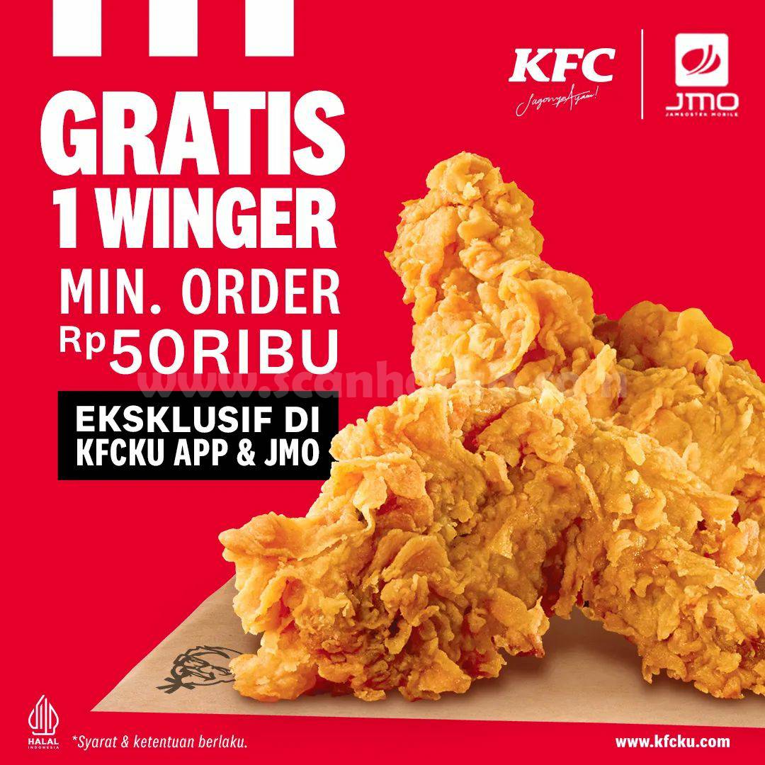 PROMO KFC JMO GRATIS 1 WINGER