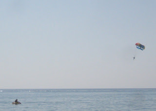 Parasailing at Pelekas, Corfu