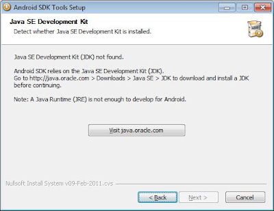 Android SDK cannot detect JDK