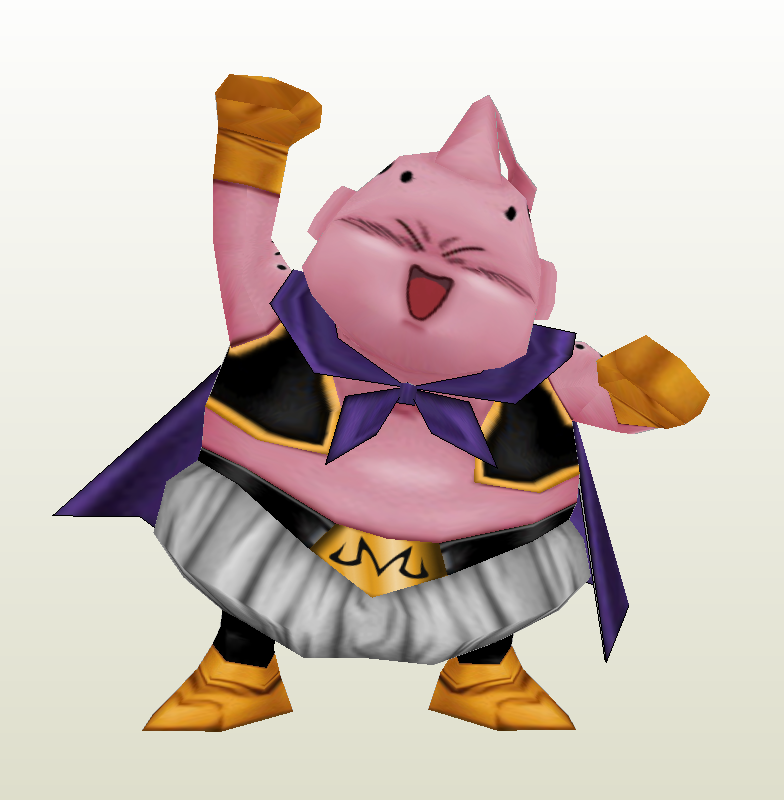 Dragon Ball Chibi Majin Buu Papercraft - Dragon Ball Chibi Majin Buu Free Papercraft Download Pinterest