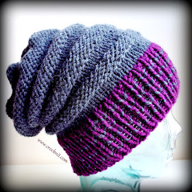 how to knit, knit patterns, free knit patterns, slouchy hats, chunky hats,