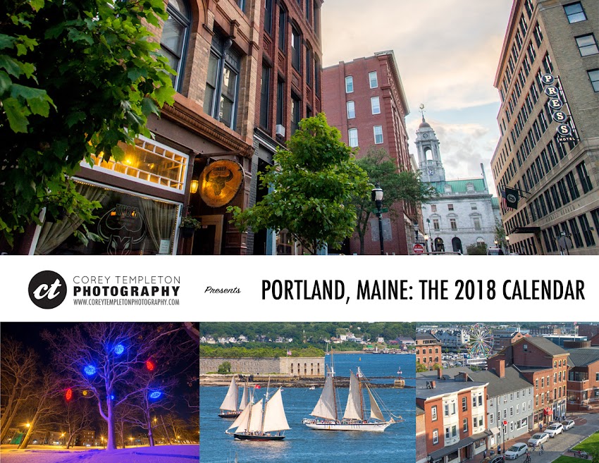 Portland, Maine 2018 Photo Calendar by photographer Corey Templeton. Buy now!