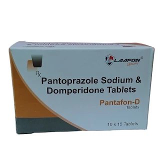 a box of pantorazole and domperidone tablets