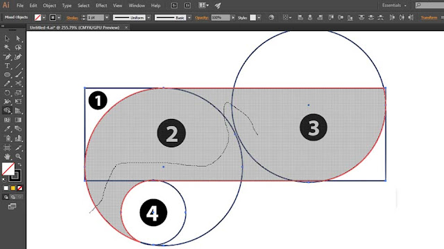 AdobeMasters.blogspot.com - Cara Menggabungkan Objek Dengan Shape Builder Illustrator