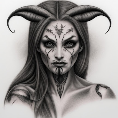 Succubus, Tattoo, Design, Art