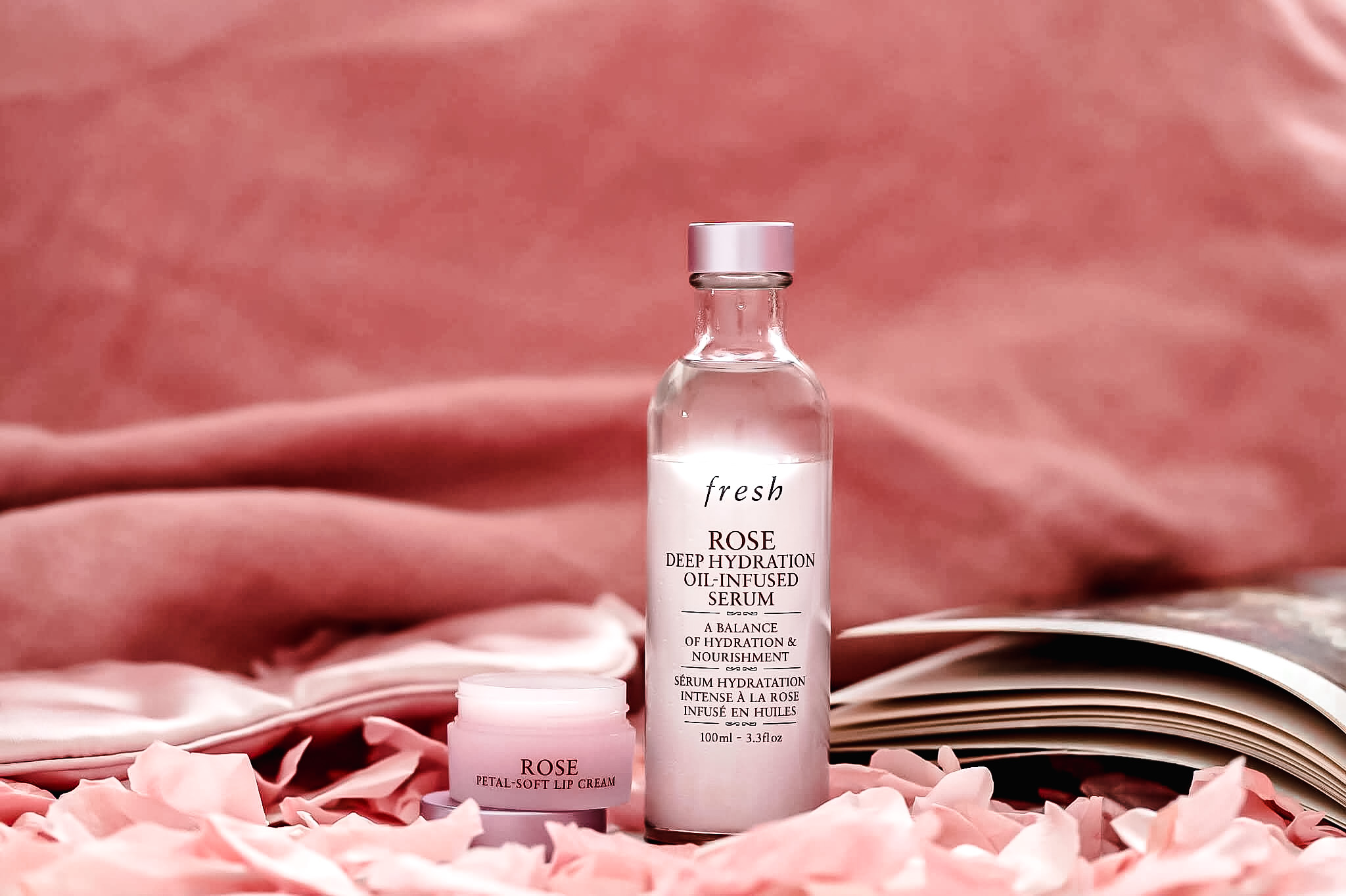 Fresh Rose Baume Lèvres Lip Creme Serum Infusé Huiles